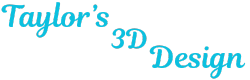 Taylor's 3D Design logo